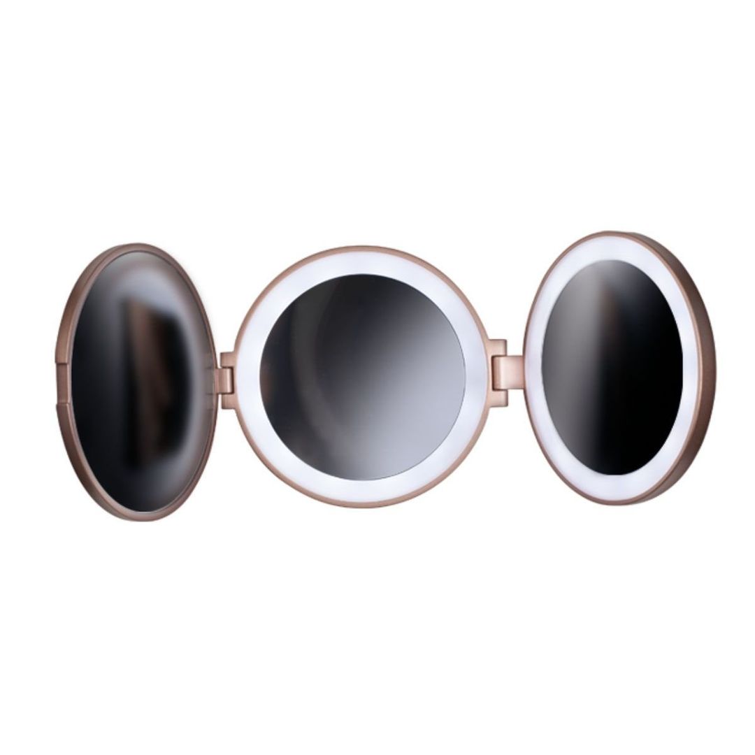 NuYou Tri Fold Mirror - Pink - Image 1