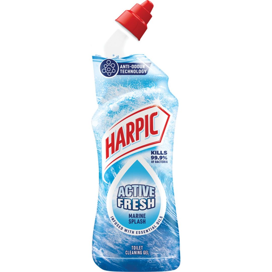 Harpic Active Fresh Cleaning Gel 750ml - Fresh Marine - Image 1