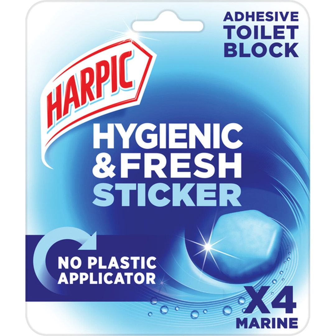 Harpic Sticker Adhesive Toilet Block - Marine - Image 1