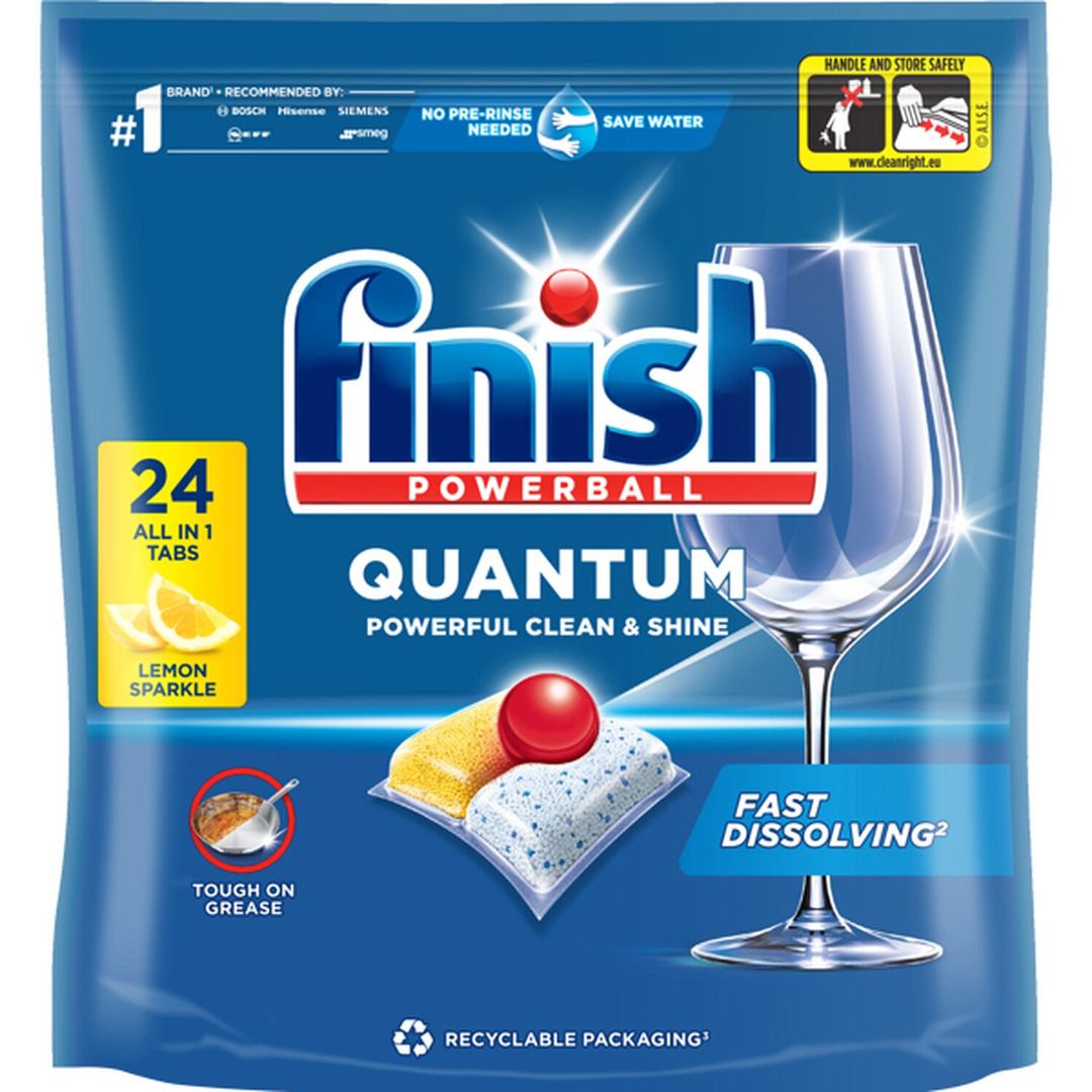 Finish Quantum All in One Dishwasher Tablets - 24 - Image 1