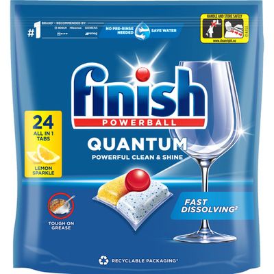 Finish Quantum All in One Dishwasher Tablets - 24