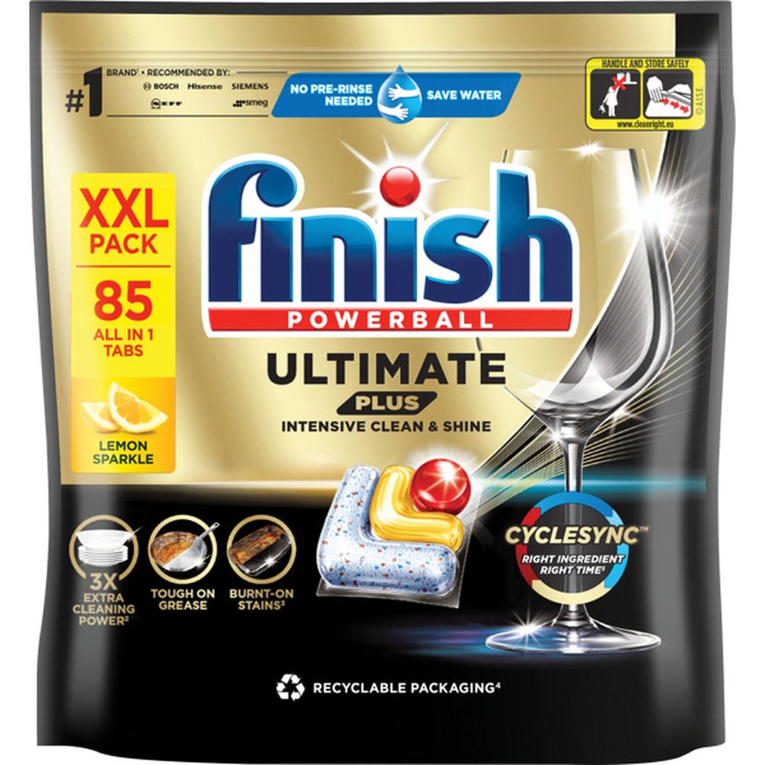 Finish Ultimate Plus Dishwasher Tablets - 85 - Image 1
