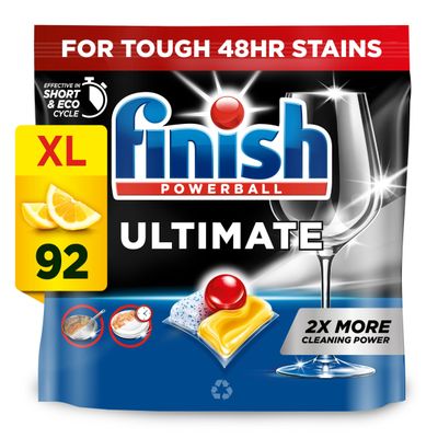 Finish Ultimate All In One Dishwasher Tablets Lemon - 92 Tabs - Thumbnail 2