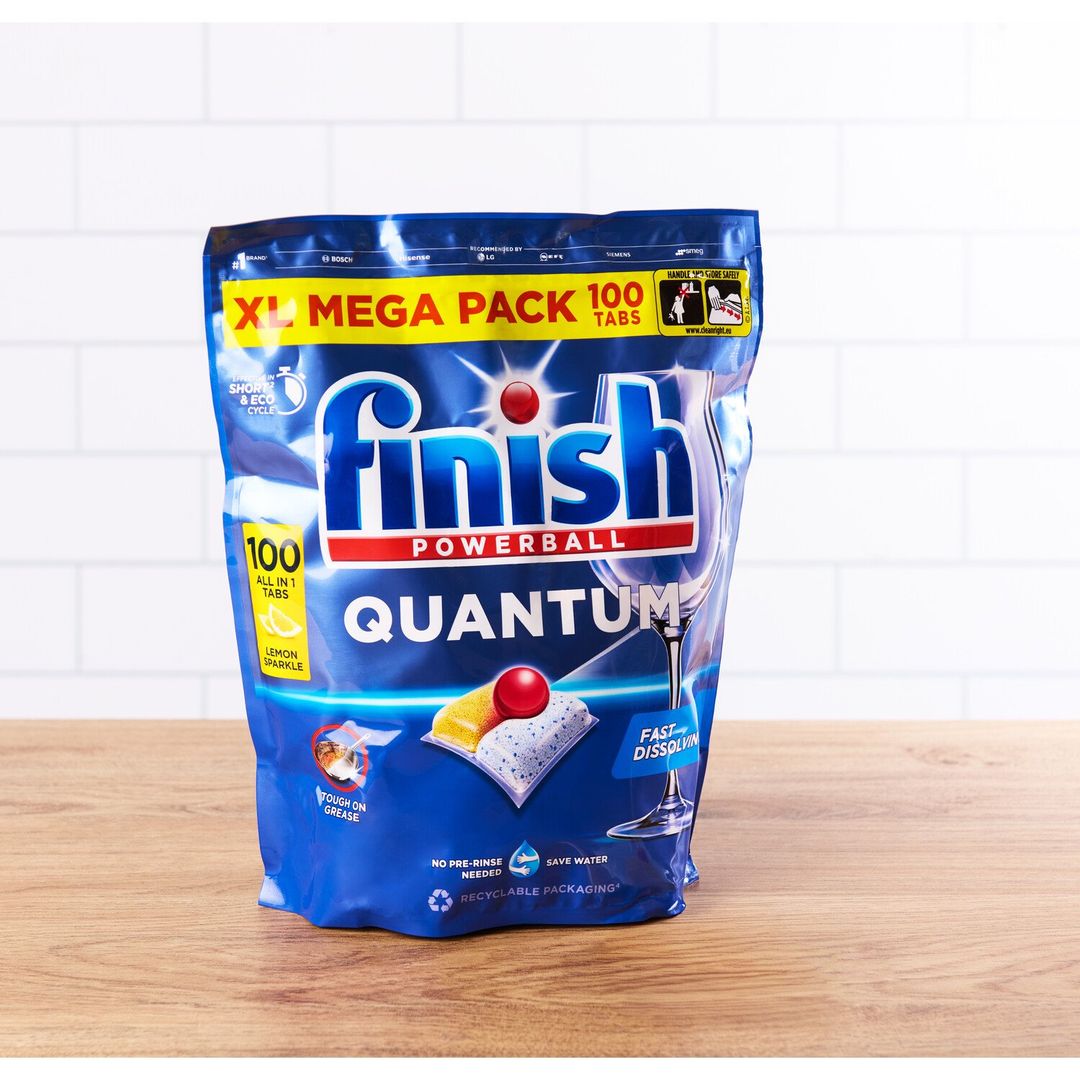 Finish Quantum All in One Dishwasher Tablets - 100 - Image 1