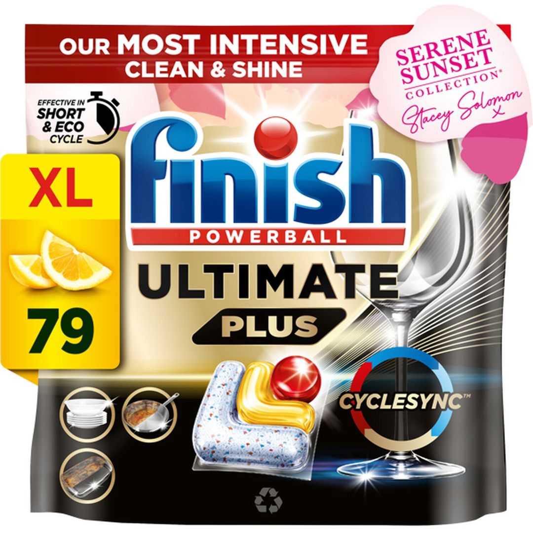 Finish Ultimate Plus All In 1 Lemon Sparkle 79 Tabs - Image 1