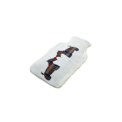 Hearth and Home Hot Water Bottle With Cover in Cool White