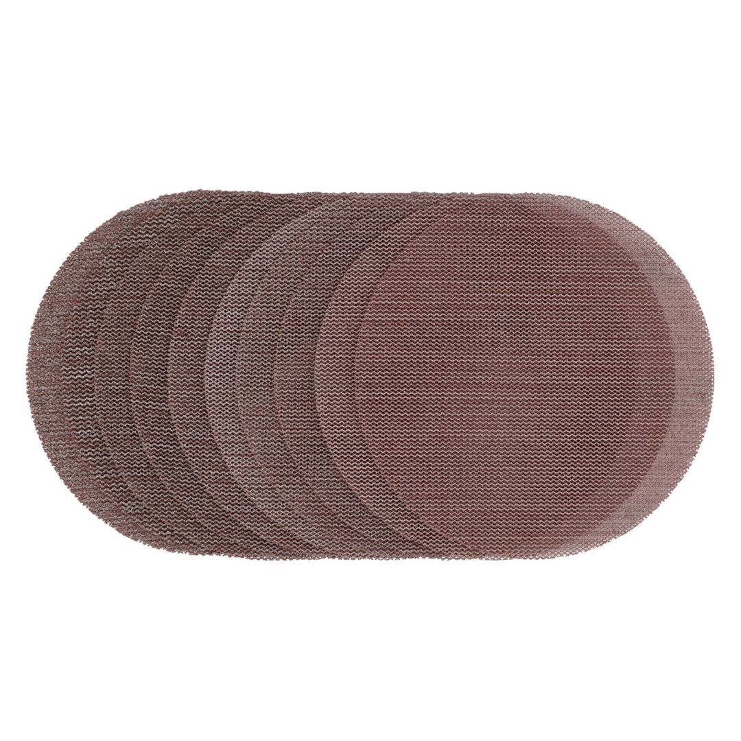 Draper Expert 60608 Mesh Sanding Discs 125Mm Assorted Grit - 80G 120G 180G 240G (Pack Of 10) each 10 - Image 1