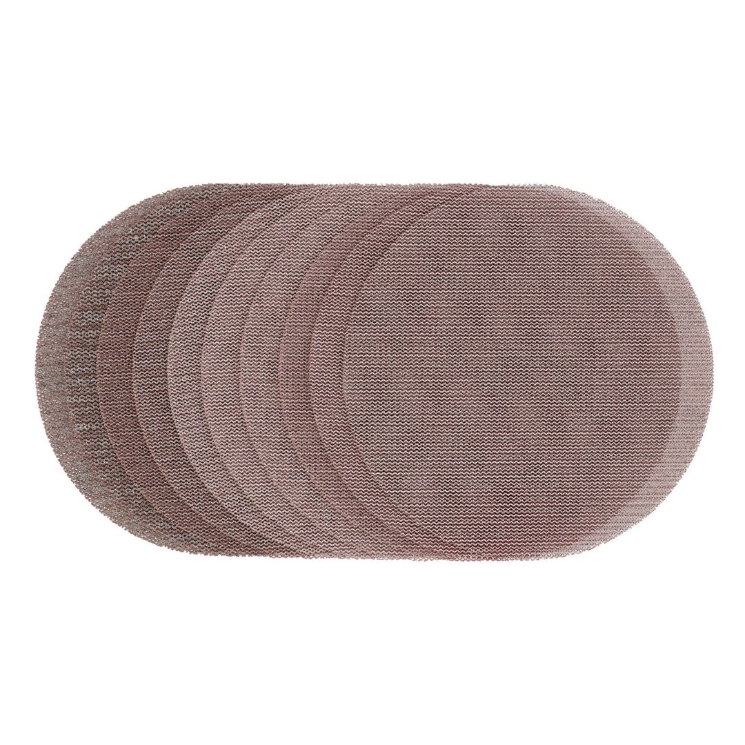 Draper Expert 62989 Mesh Sanding Discs 150Mm Assorted Grit - 80G 120G 180G 240G (Pack Of 10) each 10 - Image 1