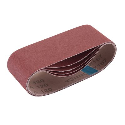 Draper 09235 Cloth Sanding Belt 75 X 457Mm 120 Grit (Pack Of 5) each 1