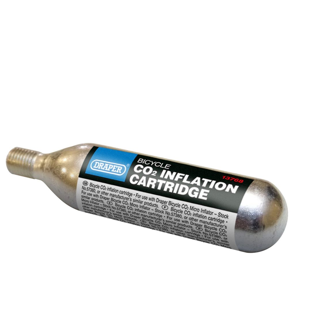 Draper 13786 Bicycle Co2 Inflation Cartridge 16G (Pack Of 5) each 5 - Image 1