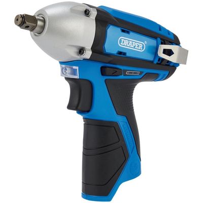 Draper 12V Impact Wrench 3/8in Sq. Dr. 80Nm (Sold Bare) each 1 70276