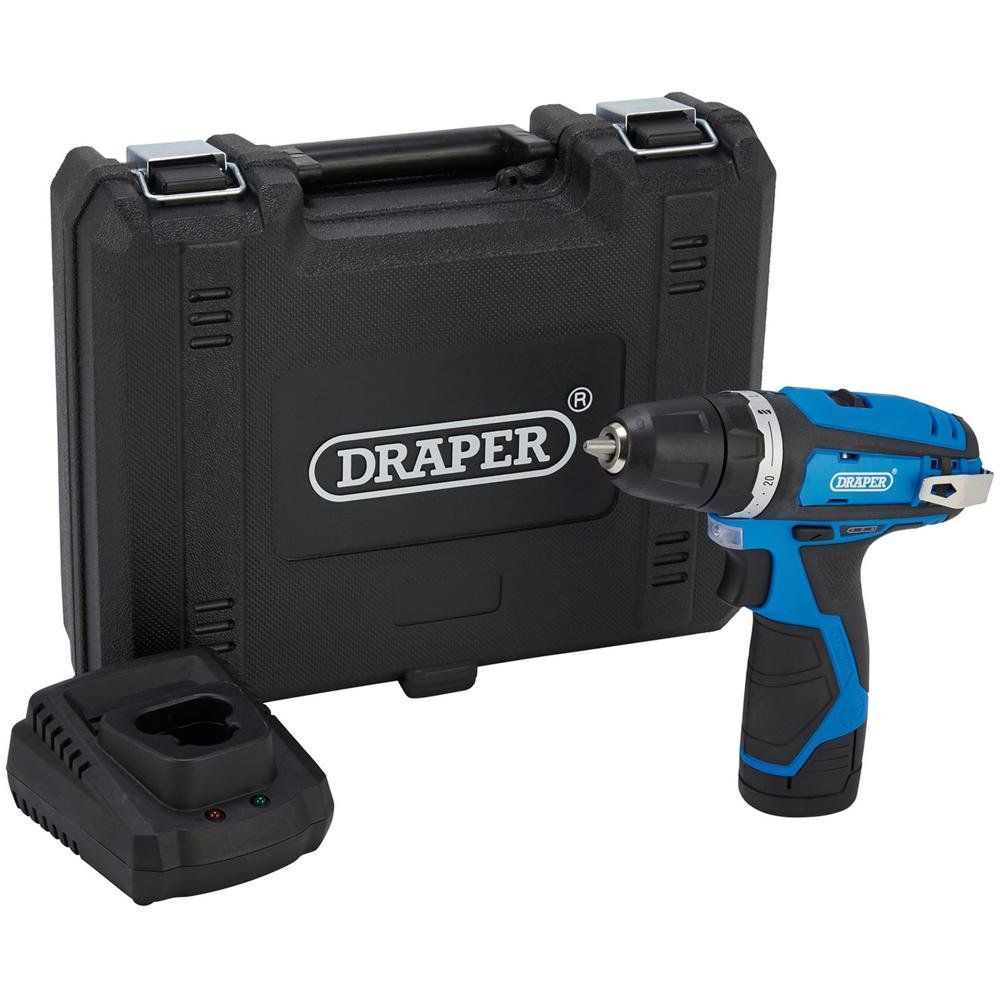 Draper 12V Drill Driver 1 X 1.5Ah Battery 1 X Fast Charger each 1 70328 - Image 1