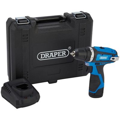 Draper 12V Drill Driver 1 X 1.5Ah Battery 1 X Fast Charger each 1 70328