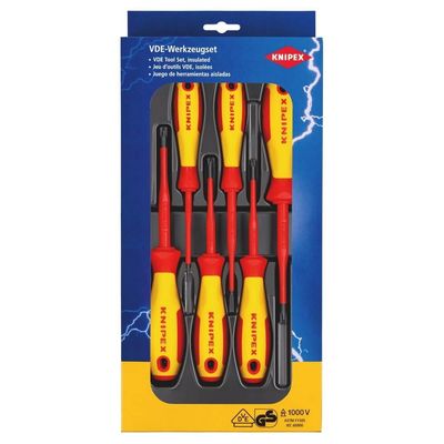 Knipex Knipex 00 20 12 V05 VDE PlusMinus/Slotted Screwdriver Set