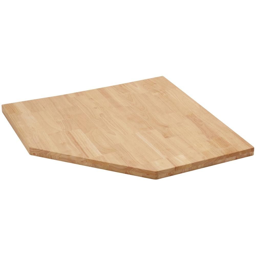 Bunker 33210 ® Modular Hardwood Worktop For Corner Cabinet 865Mm each 1 - Image 1