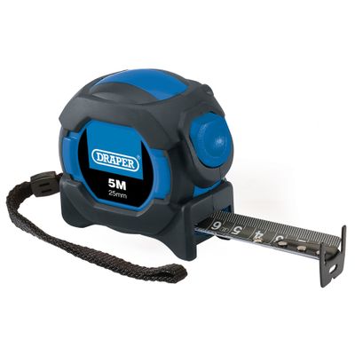 Draper 04751 Auto Lock Measuring Tape 5M/16Ft 25Mm each 1