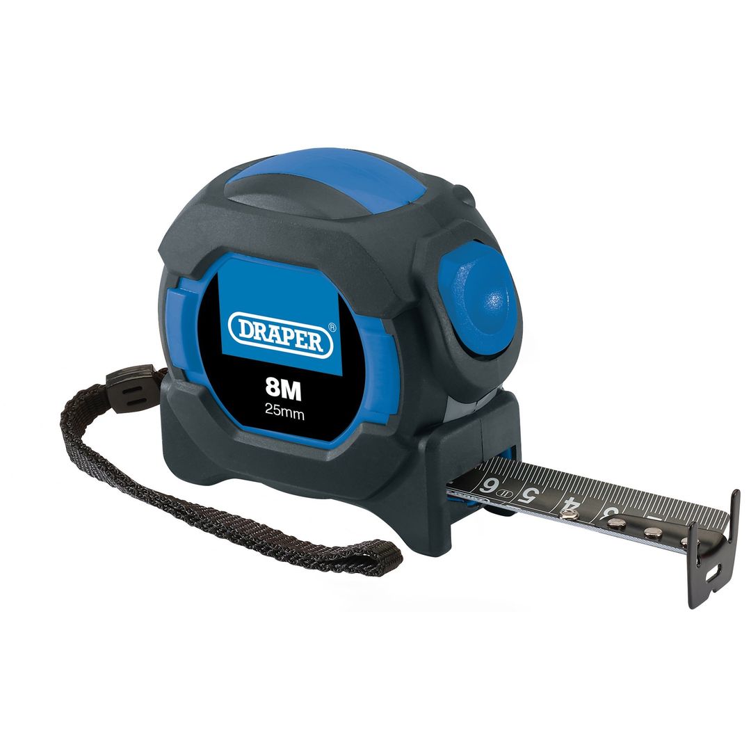 Draper 04771 Auto Lock Measuring Tape 8M/26Ft 25Mm each 1 - Image 1