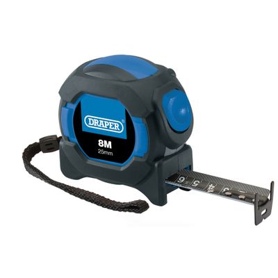 Draper 04771 Auto Lock Measuring Tape 8M/26Ft 25Mm each 1