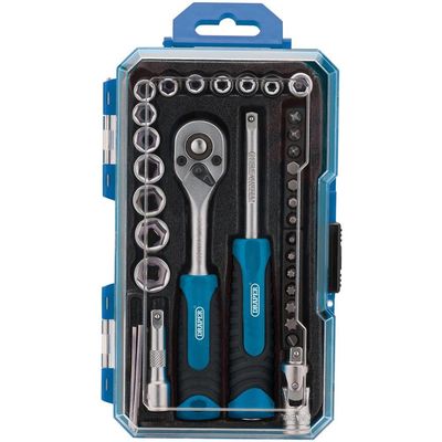 Draper 04777 Socket Set 1/4in Sq. Dr. (35 Piece) per set 1