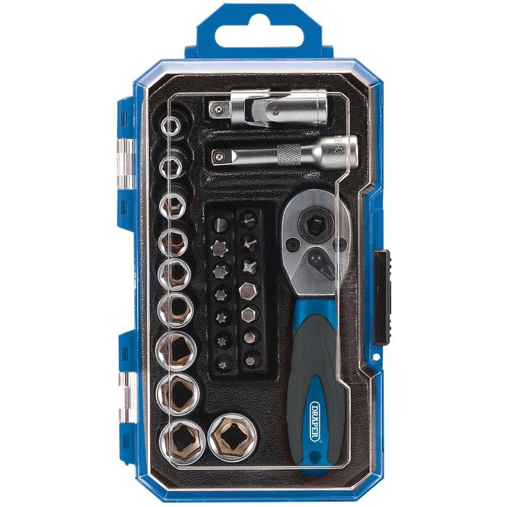 Draper 04778 Socket Set 1/4in Sq. Dr. (27 Piece) per set 1 - Image 1