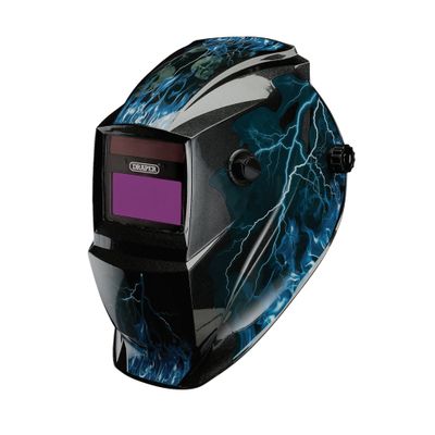 Draper 02514 Auto-Darkening Welding Helmet Blue Skull each 1