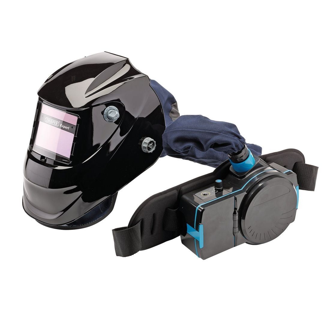 Draper Expert 02518 Air-Fed Papr Auto-Darkening Welding Helmet Black each 1 - Image 1