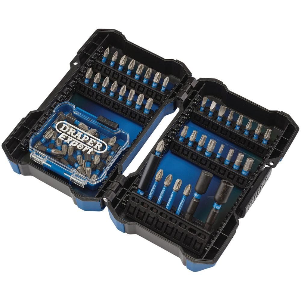Draper Expert 1/4" Hex 65 Piece Impact Screwdriver Bit Set - Image 1