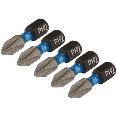 Draper Expert Impact Phillips Screwdriver Bits PH2 25mm Pack of 5