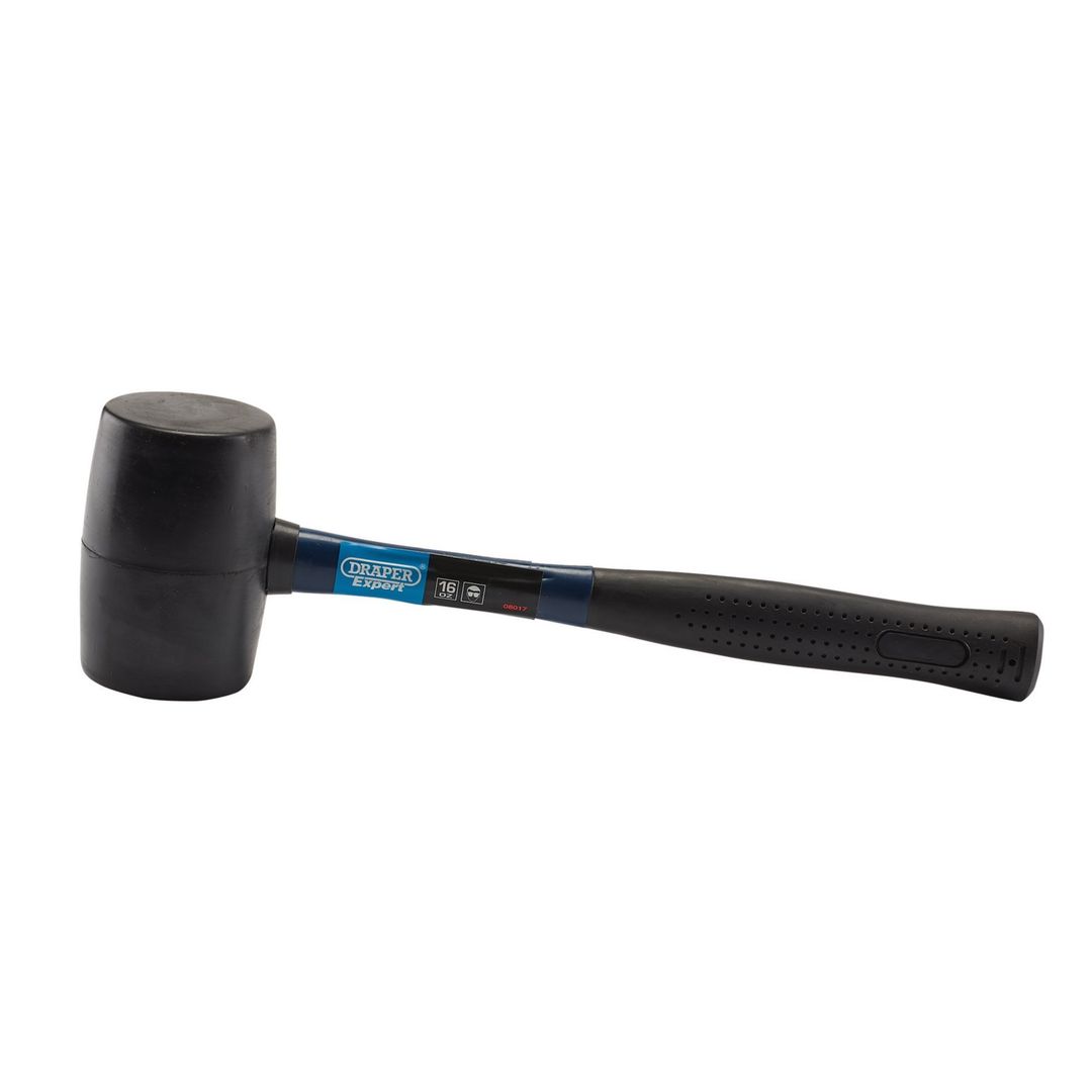 Draper Expert 08017 Rubber Mallet With Fibreglass Shaft 450G/16Oz each 1 - Image 1