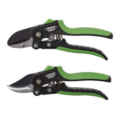 Draper Expert 08986 Anvil And Bypass Secateurs Set 200Mm (2 Piece) each 1