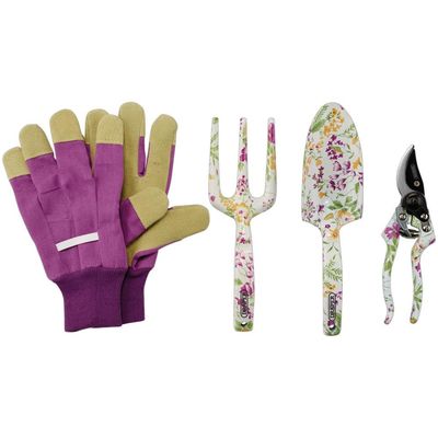 Draper 08993 Garden Tool Set With Floral Pattern (4 Piece) each 1