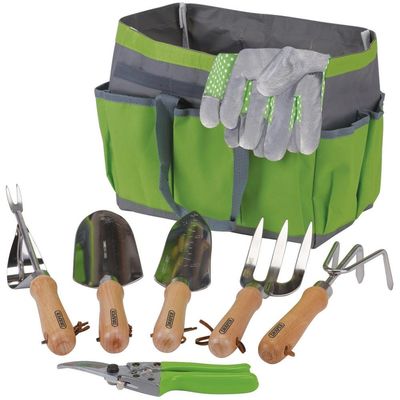 Draper 08997 Stainless Steel Garden Tool Set With Storage Bag (8 Piece) each 1