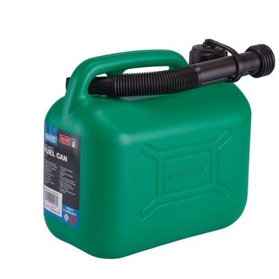 Draper 09052 Plastic Fuel Can 5L Green each 1