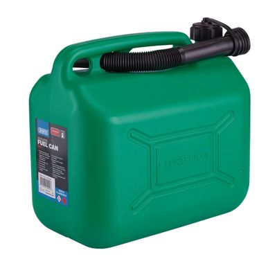 Draper 09055 Plastic Fuel Can 10L Green each 1