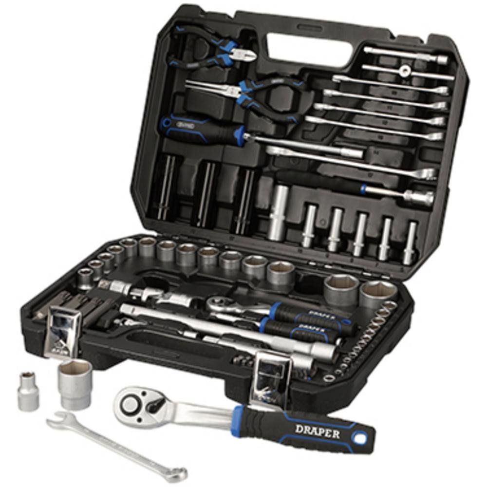 Draper 21444 Hi-Torq® Metric Socket Set 1/4in & 1/2in Sq. Dr. (83 Piece) each 83 - Image 1