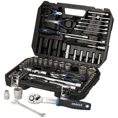 Draper 21444 Hi-Torq® Metric Socket Set 1/4in & 1/2in Sq. Dr. (83 Piece) each 83