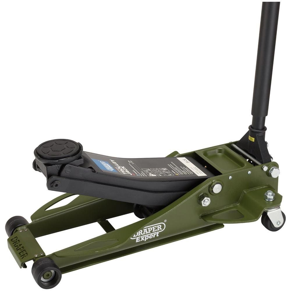 Draper Expert TJ3-GP Professional Low Profile Fast Lift Garage Trolley Jack 3 Tonne - Image 1