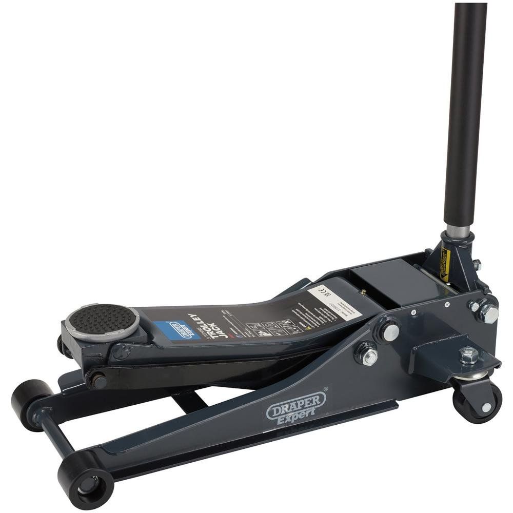 Draper Expert Professional Low Profile Garage Trolley Jack 3 Tonne - Image 1