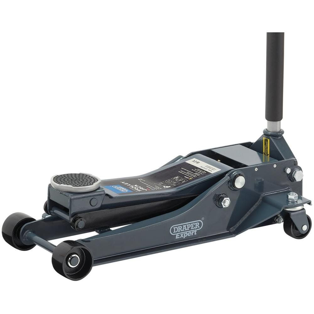 Draper Expert Professional Low Profile Garage Trolley Jack 4 Tonne - Image 1
