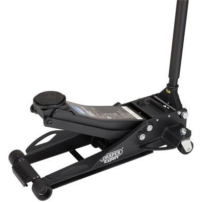 Draper Expert TJ3-BP Professional Low Profile Fast Lift Garage Trolley Jack 3 Tonne