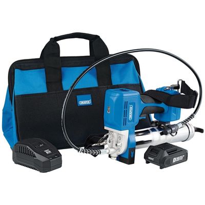 Draper D20 20V Grease Gun Kit with 2Ah Battery & Charger