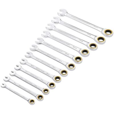 Draper Expert 12 Piece Hi-Torq Ratchet Combination Spanner Set