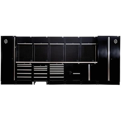 BUNKER Modular Storage Combo with Sink and Stainless Steel Worktop (25 Piece)