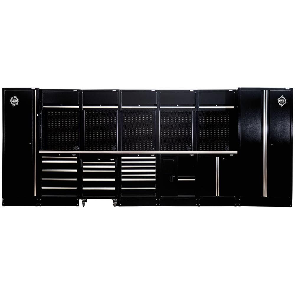 BUNKER Modular Storage Combo with Stainless Steel Worktop (25 Piece) - Image 1