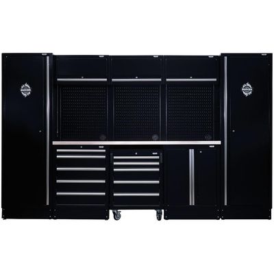 BUNKER Modular Storage Combo with Stainless Steel Worktop (16 Piece)