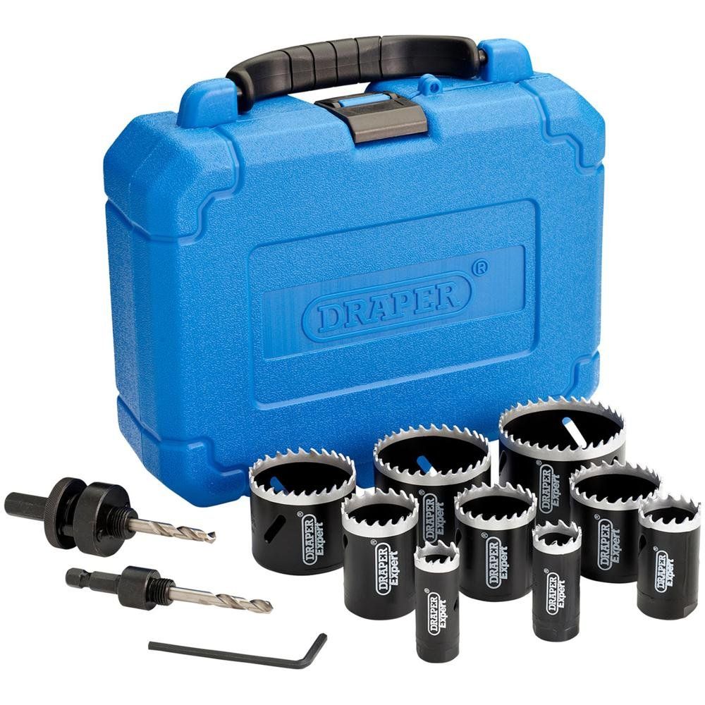 Draper Expert 12 Piece Cobalt Hole Saw Set - Image 1