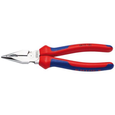 Draper Knipex 08 25 185 Sb Needle-Nose Combination Pliers With Multi-Component Grips Chrome-Plated 185Mm each 1 13181 - Thumbnail 2