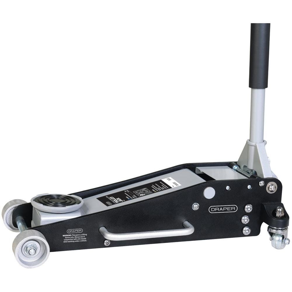 Draper Aluminium and Steel Racing Trolley Jack 2.5 Tonne - Image 1