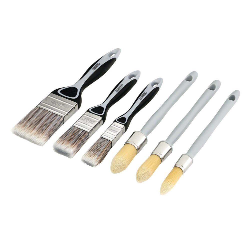 Draper Draper 20450 6 Piece Flat and Round Sash Paint Brush Set - Image 1