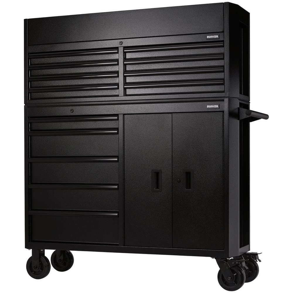 Bunker ® 13 Drawer Combined Roller Cabinet And Tool Chest 52in Black Pk 1 24249 - Image 1